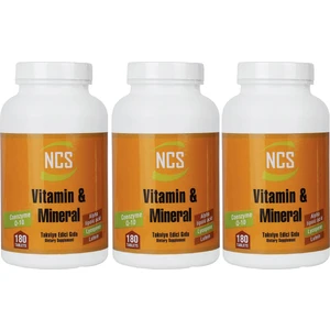 Vitamin Mineral Multivitamin 180 Tablet x 3 Adet