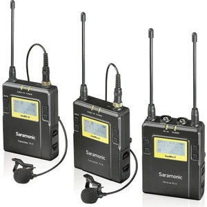 Uwmic9 Tx9+Tx9+Rx9 Kablosuz Yaka Mikrofonu