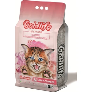 Gold Life Premium Bebe Pudralı 10 l Kedi Kumu