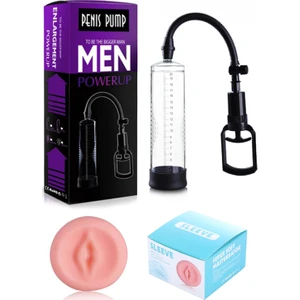 Penis Pompa Seti - Penis Pompası + Vajina Başlık