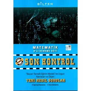 Bilfen Yayınları 8. Sınıf Matematik Son Kontrol 8'Li Deneme