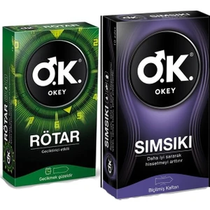 Rötar 10'lu Prezervatif + Okey Sımsıkı 10'lu Prezervatif