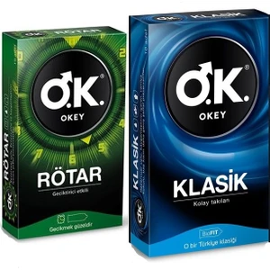 Rötar 10'lu Prezervatif + Okey Klasik 10'lu Prezervatif