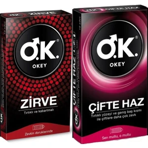 Zirve 10'lu Prezervatif + Okey Çifte Haz 10'lu Prezervatif