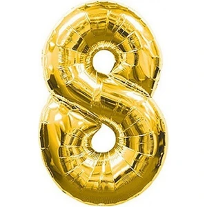 PartiPan Folyo Balon 8 Rakam Altın 40 cm