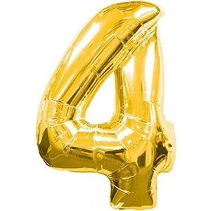 PartiPan Folyo Balon 4 Rakamı Altın 40 cm