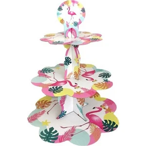 PartiPan Flamingo Temalı Cupcake Standı 3 Katlı
