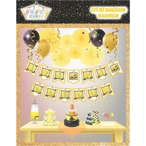 PartiPan İyi ki Doğdun Banner İnşaat Temalı