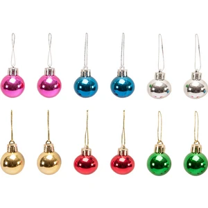 Bir Hayat Grup Yılbaşı Çam Ağacı Süsü Renkli Top 3 cm 12'li