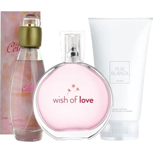 Celebre Edt 50 ml Kadın Parfüm ve Wish Of Love Edt 50 ml 3 Lü Avantaj Seti
