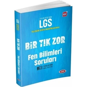 Data Yayınları LGS Bir Tık Zor Fen Bilimleri Soruları