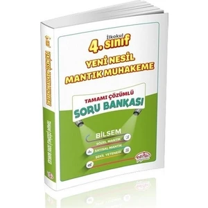 Editör Yayınları 4. Sınıf BİLSEM Yeni Nesil Mantık Muhakeme Yeteneği Soru Bankası