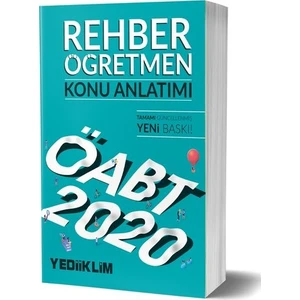Yediiklim Yayınları 2020 KPSS ÖABT Rehber Öğretmen Konu Anlatımı