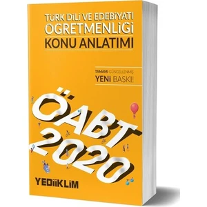 Yediiklim Yayınları 2020 KPSS ÖABT Türk Dili ve Edebiyatı Öğretmenliği Konu Anlatımı