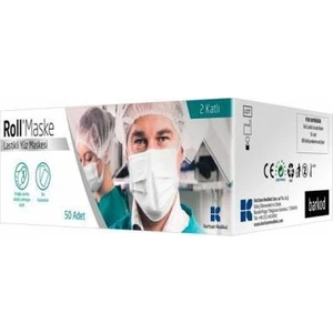 Maske Eko Lastikli 50'lik Paket - 2 Katlı - Yüz Maskesi