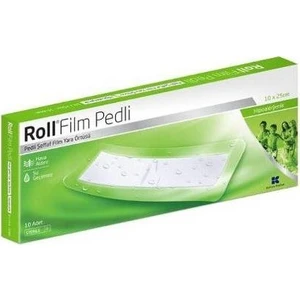 Film Pedli 10 x 25 Su Geçirmez - Yara Sargısı - Hipoalerjenik - 10 Adet