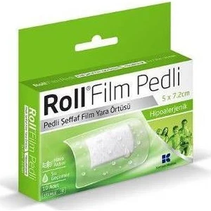 Film Pedli 5 x 7.2 - Steril - Su Geçirmez - Yara Sargısı - Hipoalerjenik - 10 Adet