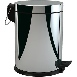 Defne Banyo Paslanmaz Çelik Kapaklı Pedallı Çöp Kovası 5 lt