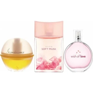 Incandessence 50 ml Kadın Edp+Avon Wish Of Love 50 ml Kadın Edt+Avon Soft Musk 50 ml Kadın Edt