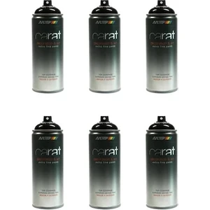 6 Adet Carat RAL9005 Siyah Mat Sprey Boya 400ML