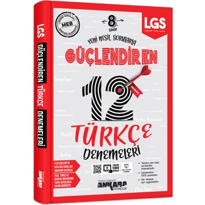 Ankara Yayıncılık 8.Sınıf  Türkçe 12 Güçlendiren Denemeleri