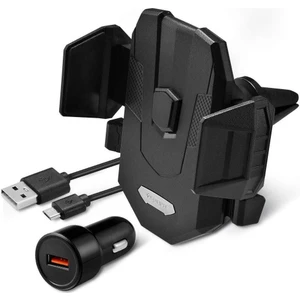 Kuel Qi 10W Hızlı Kablosuz Şarjlı Araç Tutucu (Universal) + 18W Hızlı Araç Şarjı X35W - 000CG22761