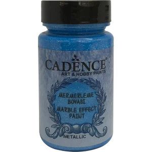 Metalik Mermerleme Boyası Marble Efect 90 ml. 185 Koyu Mavi