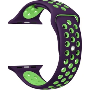 Apple Watch Premium 42-44 mm 2-3-4-5 Uyumlu Spor Delikli Silikon Kordon