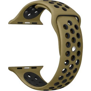 Apple Watch Premium 38-40 mm 2-3-4-5 Uyumlu Spor Delikli Silikon Kordon