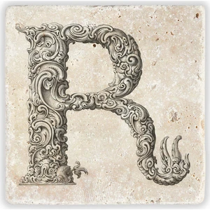 Oscar Stone Decor Harf Bardak Altlığı
