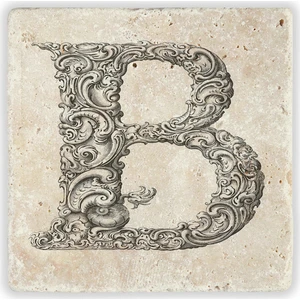 Oscar Stone Decor Harf Bardak Altlığı