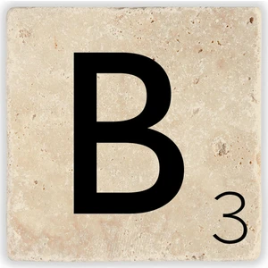 Oscar Stone Decor Harf Bardak Altlığı