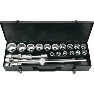 Profesiyonel Ağır Lokma Takımı Seti 24 Parça. 3/4 ''6 Köşe. 17,19,21,22,24,27,30,32,33,34,35,36,38,41,46,50 mm