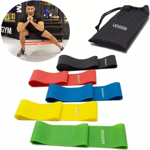 Aerobik Band Latex Aerobik Bandı Pilates Yoga Lastiği Full Set 5'li Set