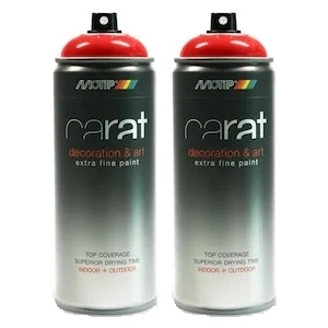 Carat RAL3000 Ateş Kırmızı Parlak Sprey Boya 400ML 2'li