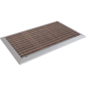 Halı Üst Yüzeyli Alüminyum Kahverengi Paspas 50 X80 cm