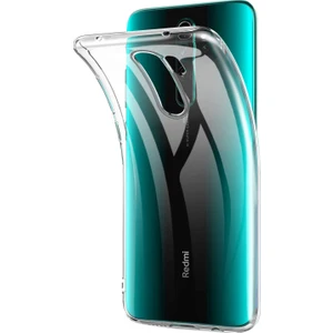 Xiaomi Redmi Note 8 Pro Kılıf Ultra Ince 0,2mm Şeffaf Silikon Kılıf + Temperli Cam Ekran Koruyucu