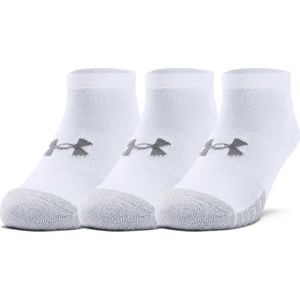 UNDER ARMOUR UA HEATGEAR NO SHOW 3PK 1346755-100 Unisex BEYAZ Çorap