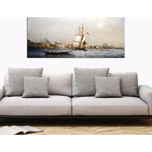 Yağlı Boya Eski İstanbul Kanvas Tablo Fausto Zonaro