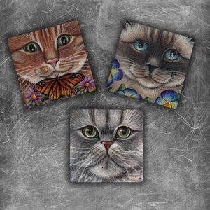 Oscar Stone Decor Doğaltaş Magnet - 3'lü Set