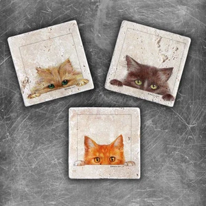 Oscar Stone Decor Doğaltaş Magnet - 3'lü Set