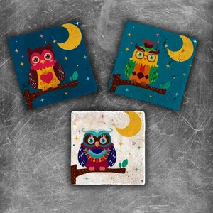 Oscar Stone Decor Doğaltaş Magnet - 3'lü Set