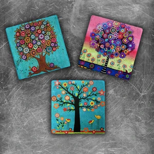Oscar Stone Decor Doğaltaş Magnet - 3'lü Set