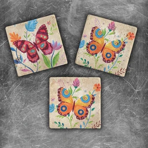 Oscar Stone Decor Doğaltaş Magnet - 3'lü Set