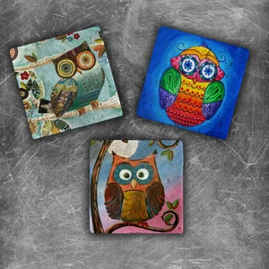 Oscar Stone Decor Doğaltaş Magnet - 3'lü Set