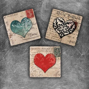 Oscar Stone Decor Doğaltaş Magnet - 3'lü Set