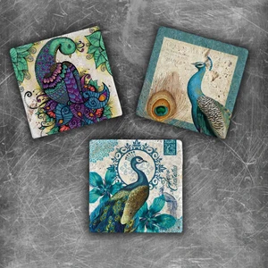 Oscar Stone Decor Doğaltaş Magnet - 3'lü Set