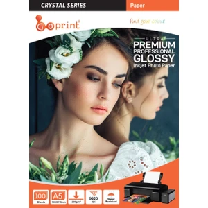 Crystal Serisi Parlak A5 15 x 21 cm Fotoğraf Kağıdı 280 gr 100 Yaprak