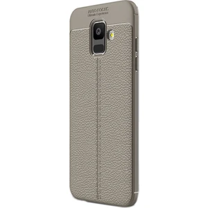 Samsung Galaxy A6 Plus 2018 Kılıf Niss + Nano Ekran Koruyucu + Kalem Bej
