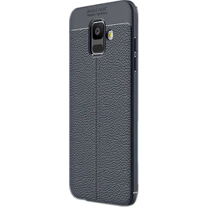 Samsung Galaxy A6 Plus 2018 Kılıf Niss + Nano Ekran Koruyucu + Kalem Lacivert